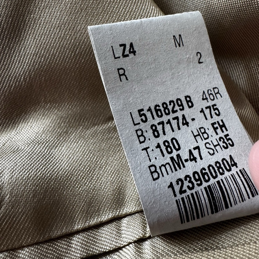 Ralph Lauren 100% Wool Blazer Mens 46R Made In Canada Grey Single Breasted Lined - Picture 8 of 12